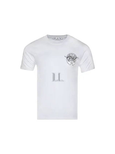 Hand Arrow Short Sleeve T-Shirt White - OFF WHITE - BALAAN 2