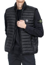 Men's Logo Patch Puffer Vest Black - STONE ISLAND - BALAAN 4