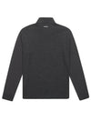 knit sleeve jersey half zip-up t-shirt 9102GAZI - BLACK&WHITE - BALAAN 3