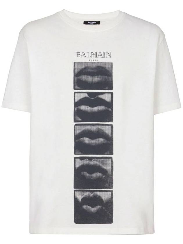 Balmain T-Shirt With Vintage Print - BALMAIN - BALAAN 1