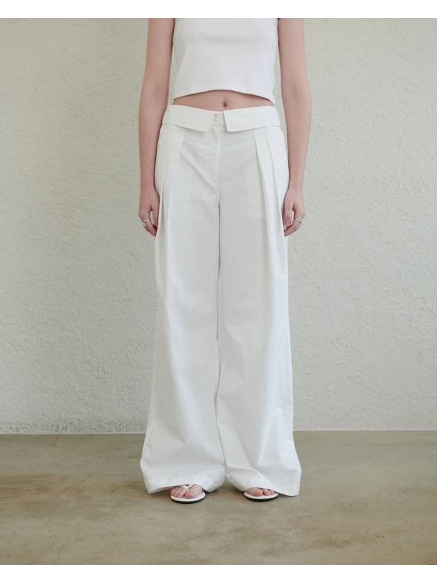 DOUBLE PLEATED WIDE PANTS_WIHITE - UNMUTE - BALAAN 1