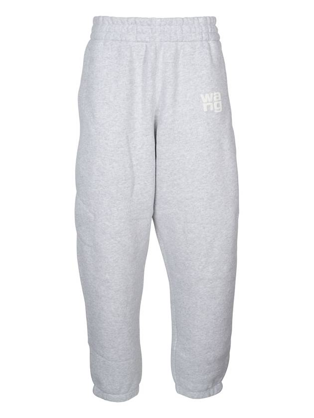 Women's Logo Embroidered Track Pants Grey - ALEXANDER WANG - BALAAN 1