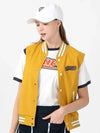 Golf Tennis Female Character Woven Vest Vest Mustard - AVAVE - BALAAN 2