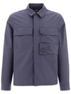 Gabardine Metropolis Logo Badge Shirt - CP COMPANY - BALAAN.