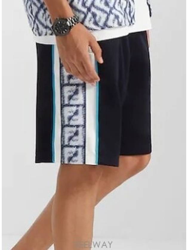 Bermuda Jersey Shorts Blue - FENDI - BALAAN 2