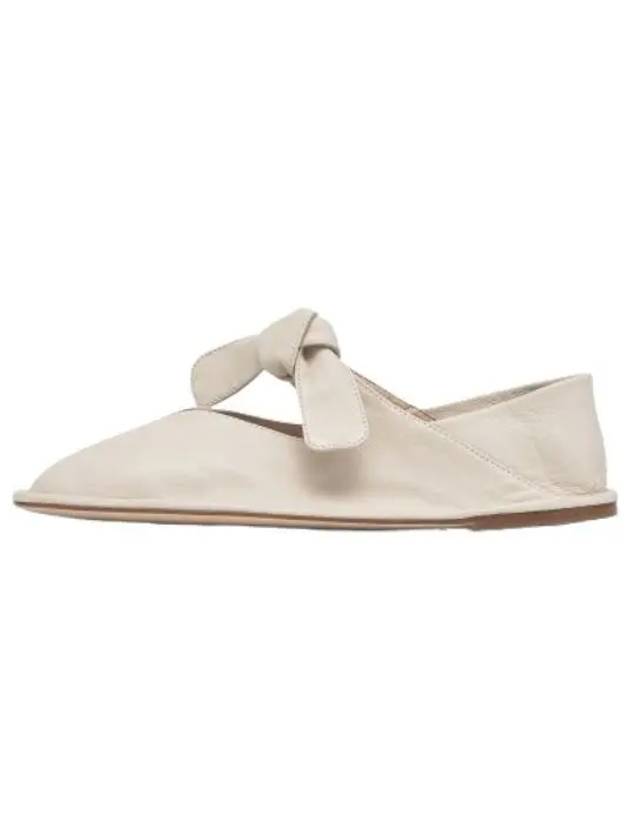 Rassada Front Note Flat Shoes Cream - HEREU - BALAAN 1