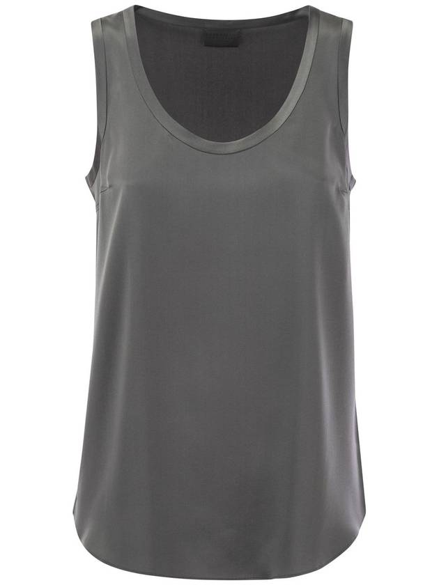 Satin Sleeveless Gray - BRUNELLO CUCINELLI - BALAAN 2