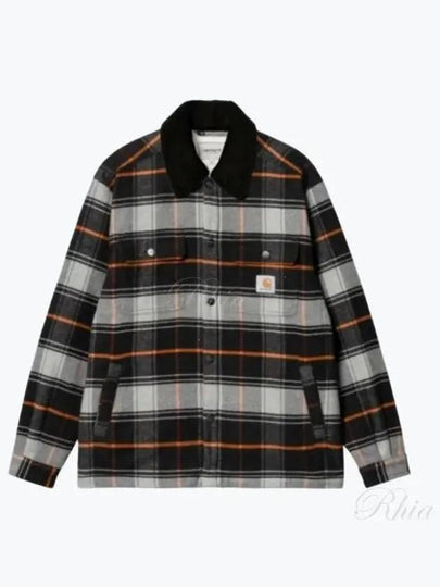 Baris Plaid Flannel Jacket Grey - CARHARTT WIP - BALAAN 2