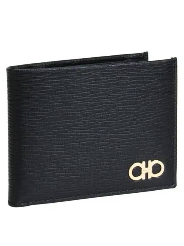 ID Window Gancini Half Wallet Black - SALVATORE FERRAGAMO - BALAAN 3