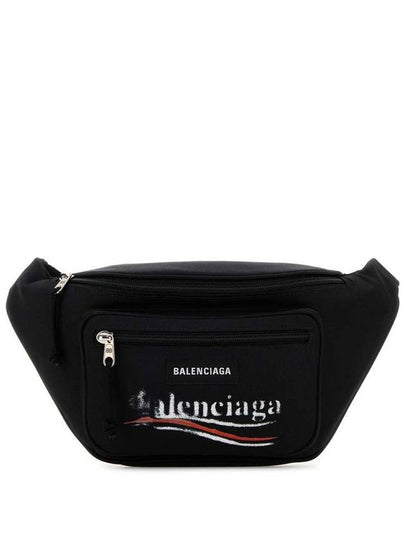 Explorer Logo Print Belt Bag Black - BALENCIAGA - BALAAN 2