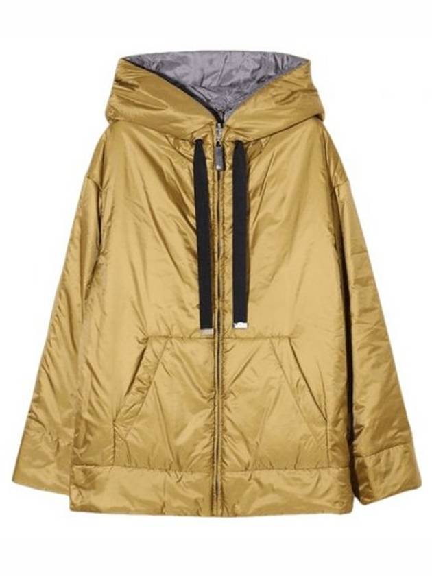 The Cube Dali Reversible Waterproof Canvas Hooded Jacket Ocher - MAX MARA - BALAAN 2