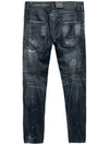 Men's Biker Jean Black - DSQUARED2 - BALAAN 3