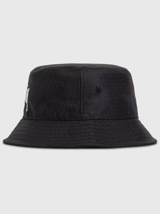 Grid Basic Bucket Hat Black - STUSSY - BALAAN 3