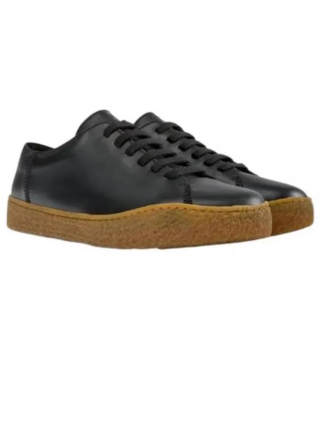 Men's Peu Terreno Leather Low Top Sneakers Black - CAMPER - BALAAN 2