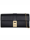 Hug Shoulder Chain Long Wallet Black - SALVATORE FERRAGAMO - BALAAN 2