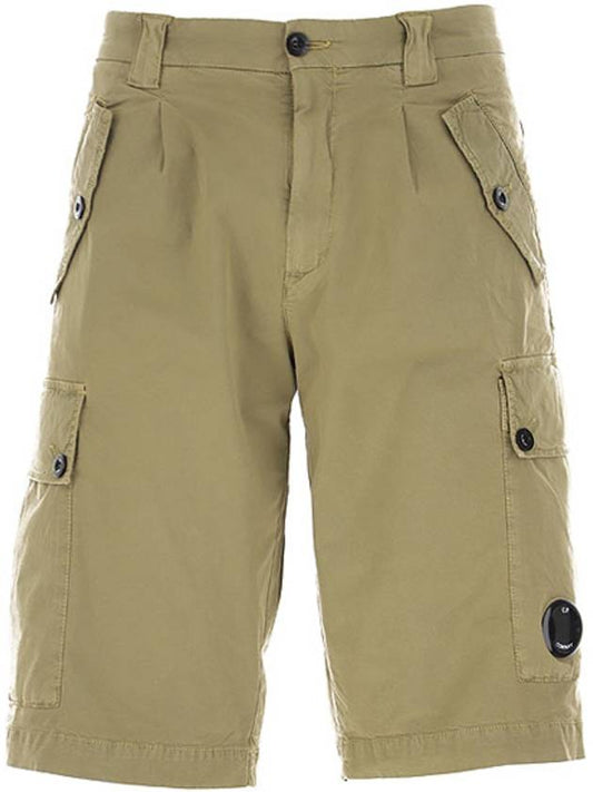 Wappen Stretch Cargo Bermuda Shorts Brown - CP COMPANY - BALAAN 2