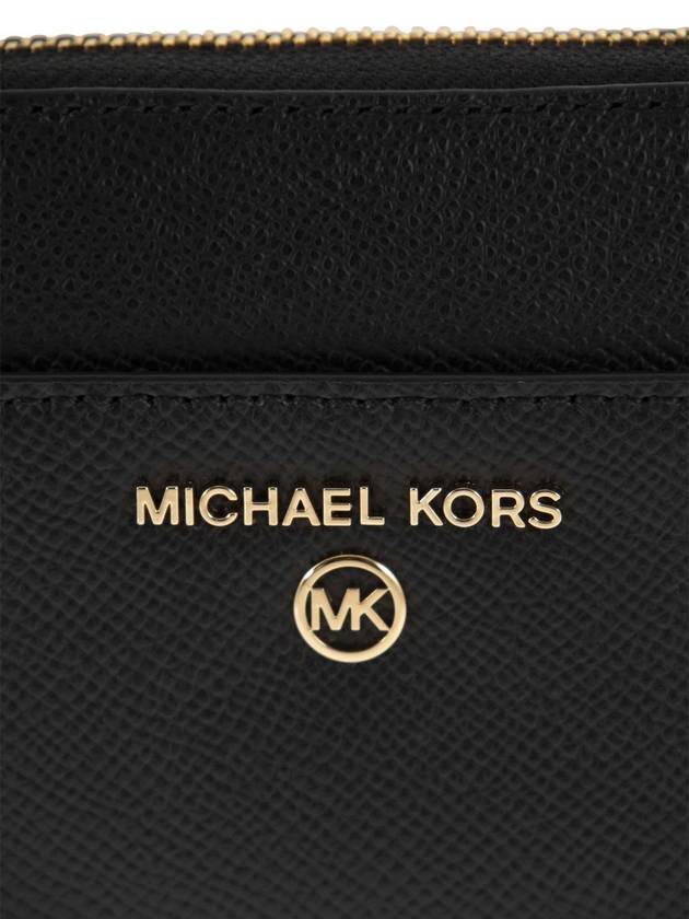 Women's Logo Zipper Long Wallet Black - MICHAEL KORS - BALAAN 6