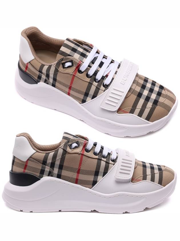 Vintage Check Suede Leather Sneakers Archive Beige - BURBERRY - BALAAN 2