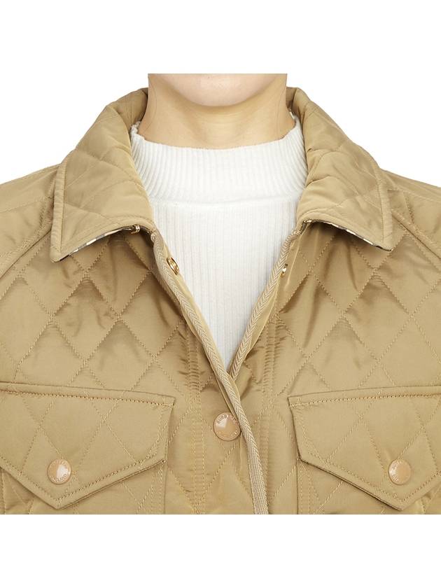 Women's Kemble Diamond Quilted Jacket Beige - BURBERRY - BALAAN 11