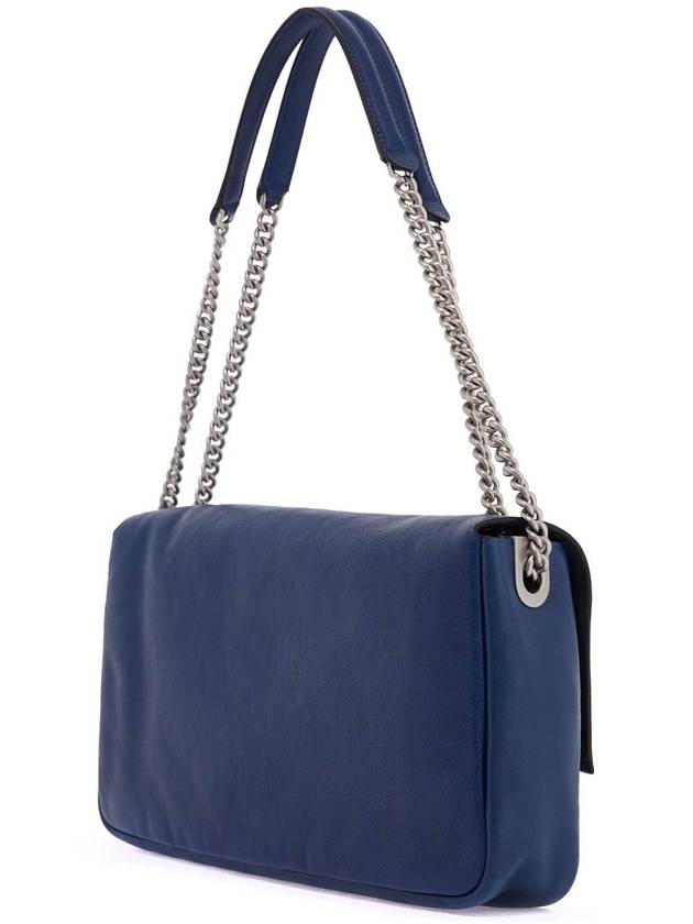 Baguette Chain Large Shoulder Bag Blue - FENDI - BALAAN 3