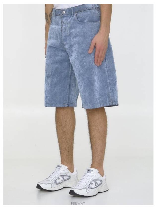 Denim Bermuda Shorts Blue - DIOR - BALAAN 3