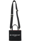 Mini G-Tote Shopping Bag In Canvas Black - GIVENCHY - BALAAN 8