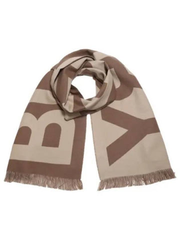 Logo Wool Jacquard Scarf - BURBERRY - BALAAN 1