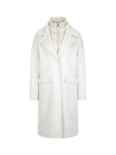 Women s Cashmere Sub Zero Coat Light Beige 270239 - HERNO - BALAAN 1