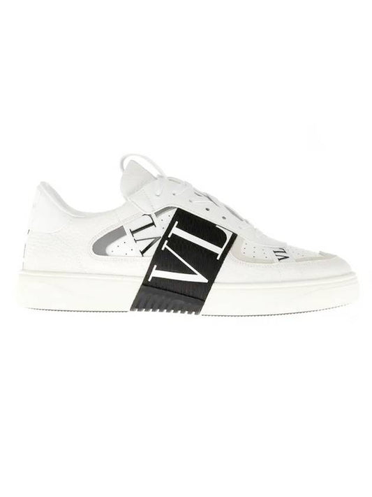 VLTN Band Logo Low Top Sneakers White - VALENTINO - BALAAN 1