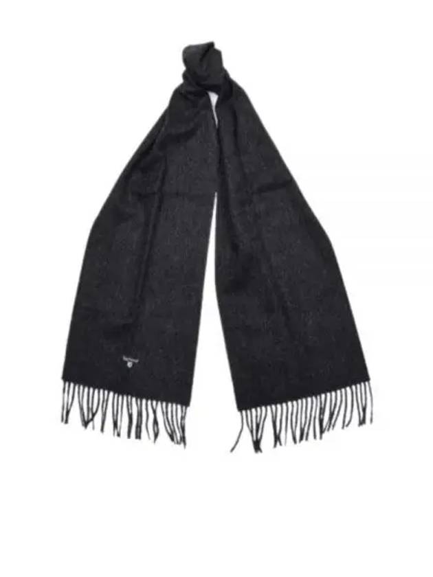 Plain Lambswool Muffler Charcoal Grey - BARBOUR - BALAAN 2