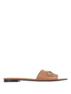 SALVATORE FERRAGAMO Salvatore Women's Gancini Slippers Mule Beach Wood 01R221 730196 - SALVATORE FERRAGAMO - BALAAN