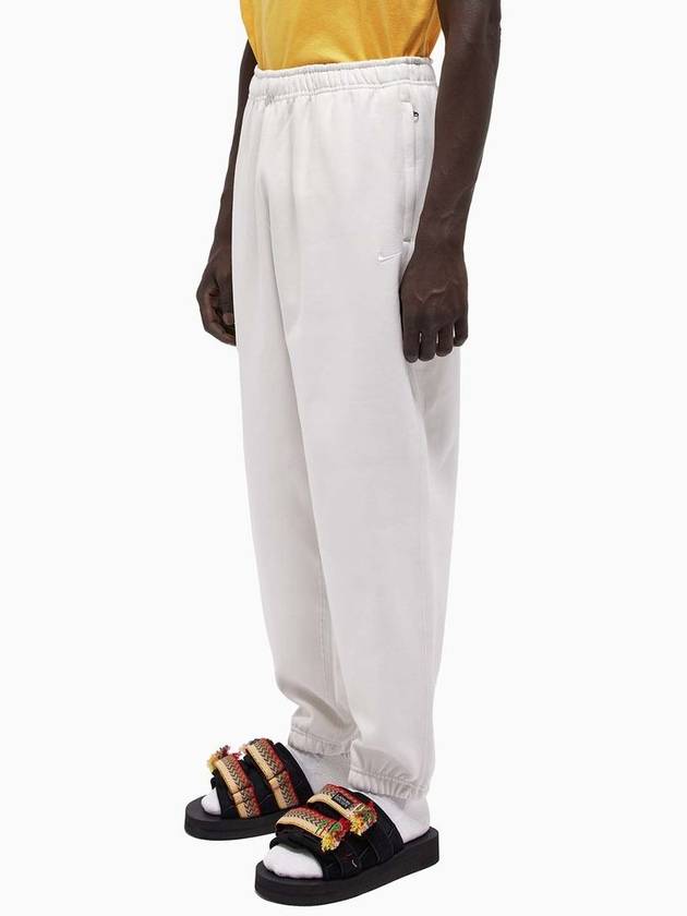 Men's Solo Swoosh Fleece Track Pants White - NIKE - BALAAN 5