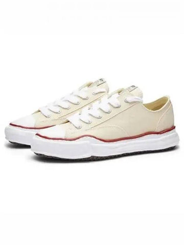 A04FW729 NT Peterson OG Sole Canvas Low Top Sneakers Natural Shoes TJ 271509 - MAISON MIHARA YASUHIRO - BALAAN 1