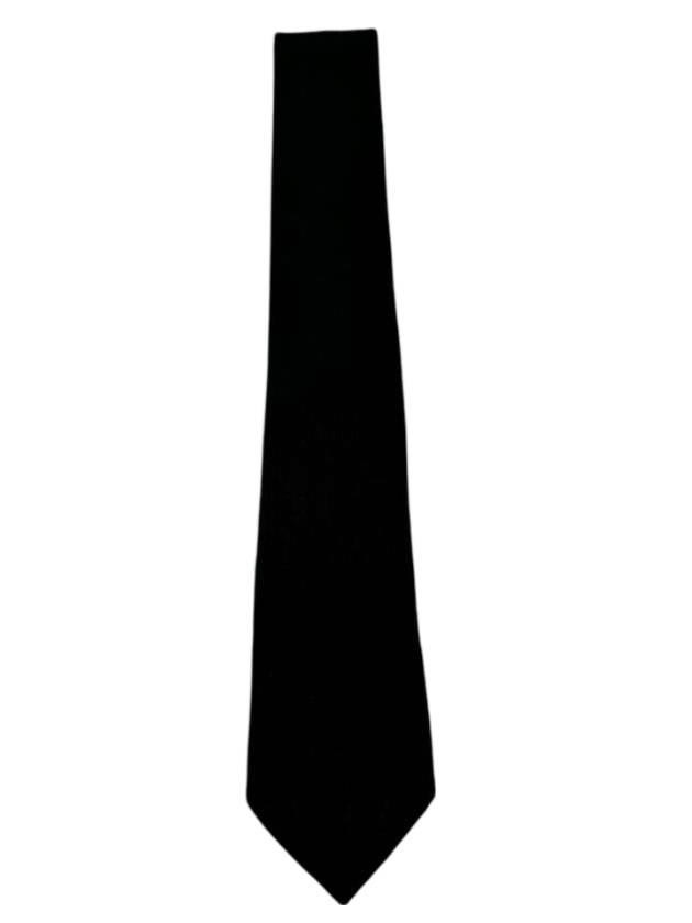 Men's Faconnee H Tie Black - HERMES - BALAAN 1