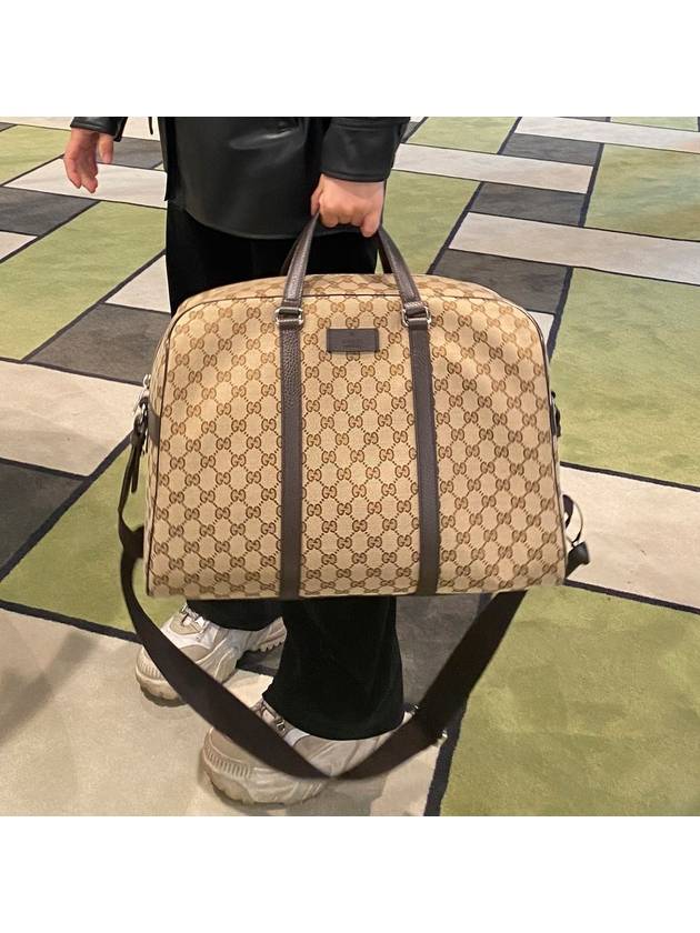 GG Supreme Canvas Boston Tote Bag Beige Ebony - GUCCI - BALAAN 10