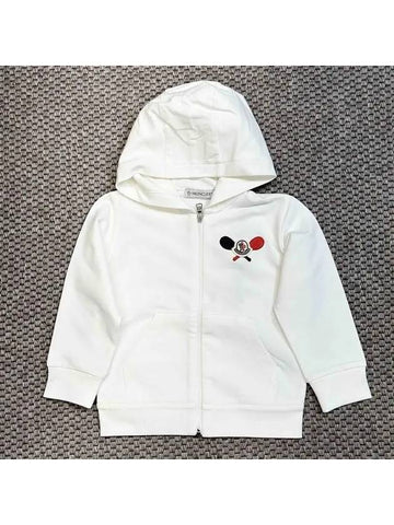 Moncler Baby Hooded Zip Up White - MONCLER - BALAAN 1