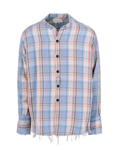 Distressed Check Cotton Shirt 270096 - GREG LAUREN - BALAAN 1