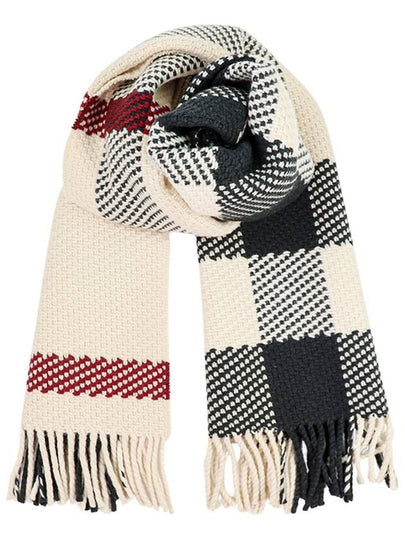 Check Pattern Wool Scarf 8079240 - BURBERRY - BALAAN 2