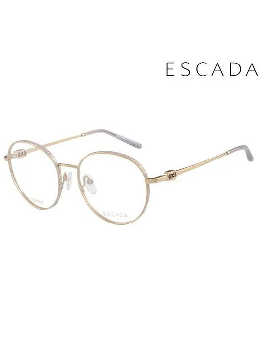 Glasses Frame VES D80 08M6 Round Titanium Women s - ESCADA - BALAAN 2