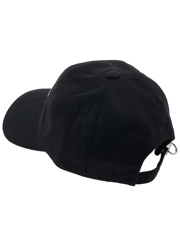 Men's Cotton Logo Ball Cap Black - SOLID HOMME - BALAAN 4