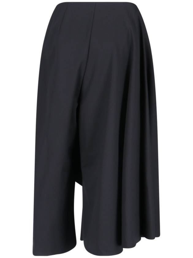 Azmitrical Skirt Wide Pants Black - ALAIA - BALAAN 3