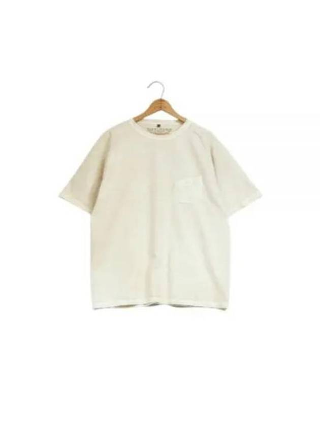 9.5Oz Basic Pigment Short Sleeve T-Shirt Ivory - NIGEL CABOURN - BALAAN 2