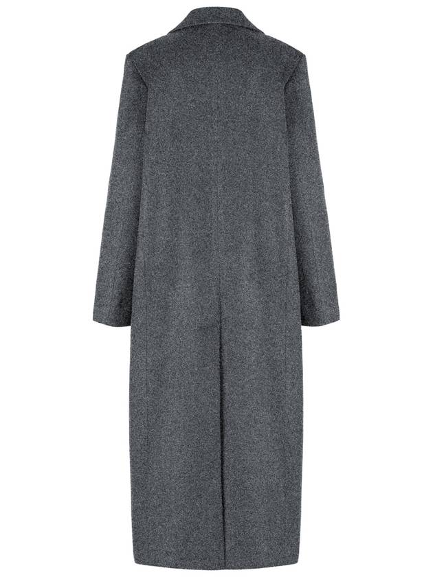 Mars double button lip pocket back slit long coat gray MARS03G - RAMUSTUDIO - BALAAN 3