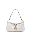 Snap Hook Leather Shoulder Bag White - MIU MIU - BALAAN 1