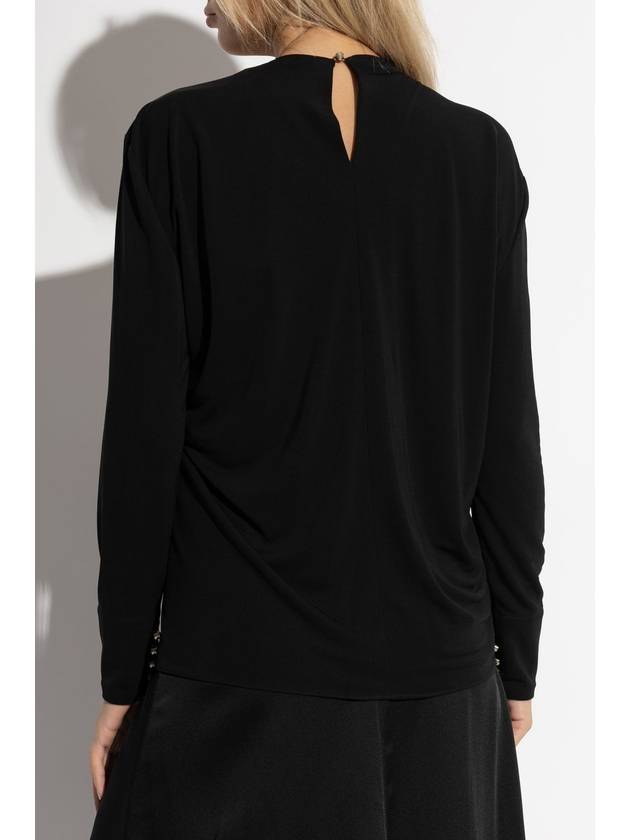 Lanvin Top With Cut-out, Women's, Black - LANVIN - BALAAN 4