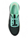 Good Luck Panel Knit Low Top Sneakers Green - TORY BURCH - BALAAN 2