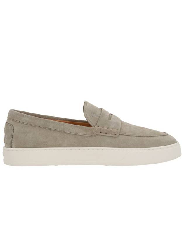 Suede Loafers Grey - TOD'S - BALAAN 3