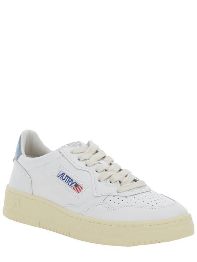 'Medalist Low' White Sneakers With Logo Detail And Heel Tab In Leather Woman - AUTRY - BALAAN 2