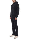 Wappen Patch Brushed Cotton Fleece Hoodie Black - STONE ISLAND - BALAAN 5