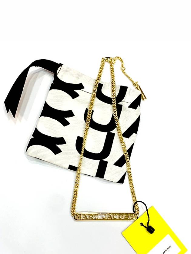 Logo Chain Necklace Gold - MARC JACOBS - BALAAN 3